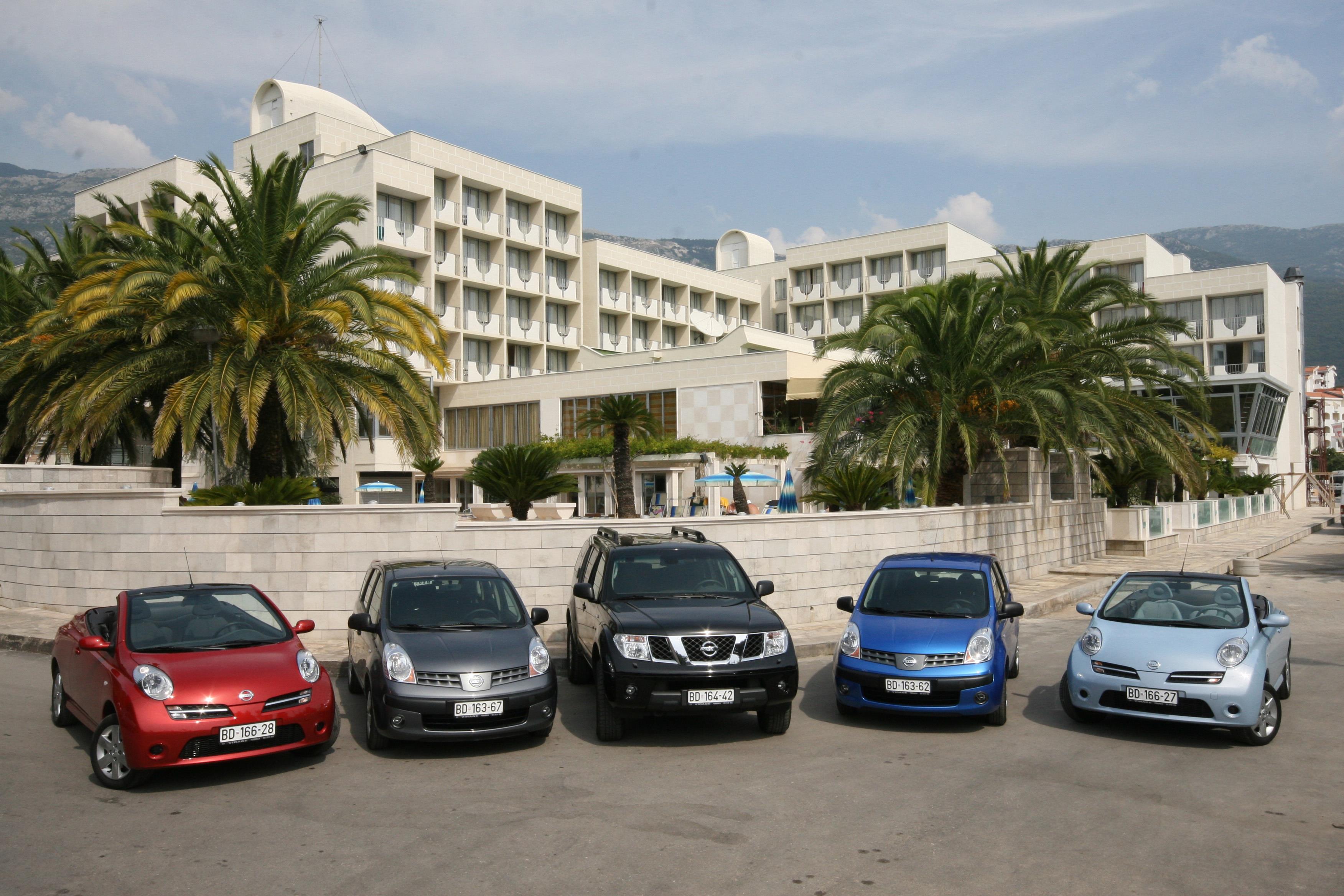 Автомобили напрокат у отеля в Бечичи